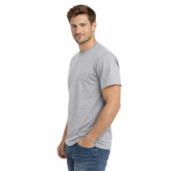 Męska koszulka T-shirt 100% miękka bawełna szara roz. 3XL